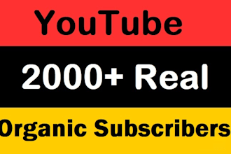 organically promote youtube gain real subscriber up to 1000