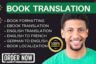ebook translation from english to spanish,engiish to french, russian translation