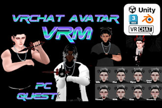 custom vrchat avatar nsfw vrchat or chilloutvr avatar furry vr chat model vrc vr