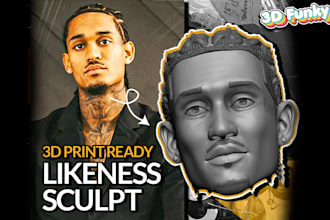 make a 3d sculpt of faces from photos for 3d printing