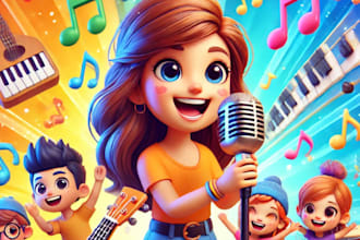 sing and produce kids nursery rhymes and children rhymes for you