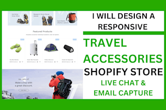 set up 7 figure travel accessories shopify store