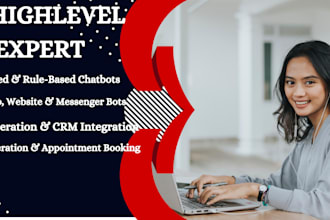 build a ghl chabot, whatsapp automation, rule based ai bot