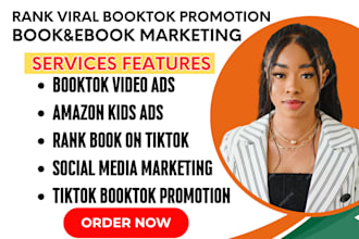 booktok promotion viral video amazon kdp ads ebook promotion tiktok rank book
