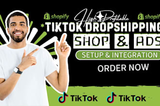 tiktok shop setup shopify tiktok dropshipping integration, tiktok ads manager