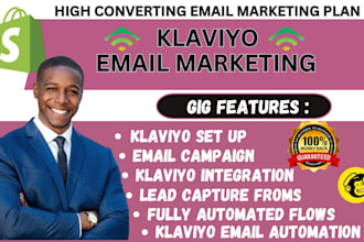 setup klaviyo email marketing flows for shopify and boost shopify website sales