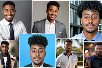 create ai generated headshots and realistic face swaps