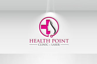 do trendy health point logo design with brand identity in your range