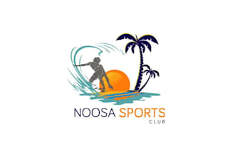 do trendy sports club logo design with brand identity in your range