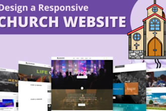 design a responsive church website charity nonprofit website crowdfunding
