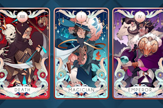 design tarot card design custom card game design tarot card game design tcg