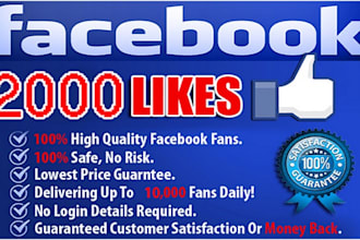 get 2000 facebook page followers and like