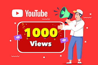 get real 10k youtube views with organic promotion usa audience
