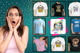 do typography t shirts,  retro vintage, graffiti, gym t shirts, and any design