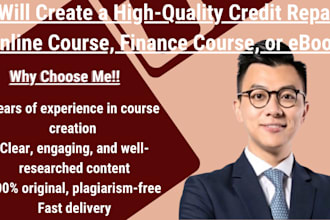 create credit repair online course , finance, ebook