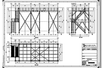 create detailed steel structure fabrication drawings with bom