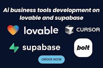 ai webapp, mvp business apps, saas with bolt, cursor, lovable and supabase