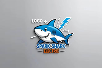 craft highly modern electric business logo design
