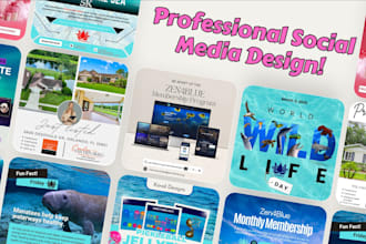 design stunning social media graphics and branded posts