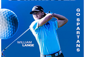 create a professional looking committed sports graphic