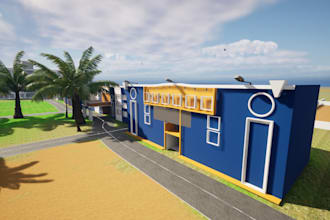 do realistic roblox map roblox game asset roblox builder roblox studio, blender