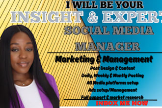 be your social media manager and personal assistant instagram marketing manager