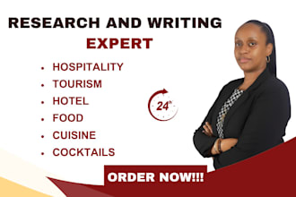professionally write on hospitality, tourism, hotel, food, cuisine, cocktails