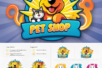 design pet logo and brand guidelines, for your business