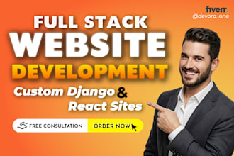 develop secure and scalable website using django and react