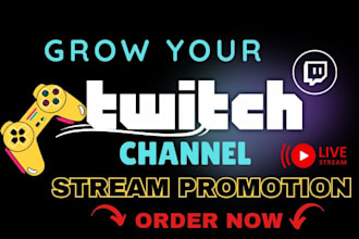 do twitch channel promotion organically