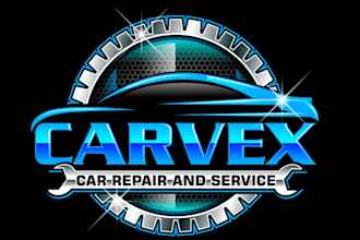 create high quality and beautiful car repair logo  design