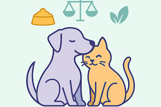 create a personalized natural diet plan for your dog or cat