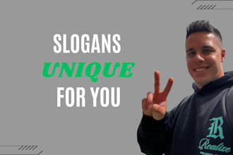 create professional taglines or slogans for your business