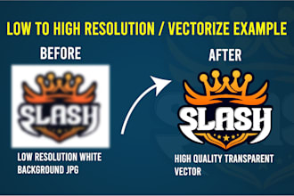 edit, redesign, vectorize, modify, fix, revamp, your existing logo