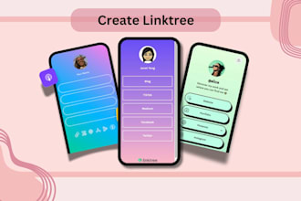 create your linktree with your social media links