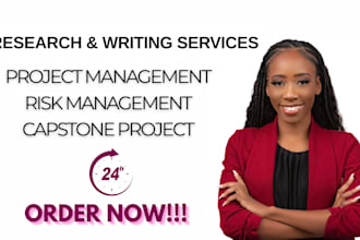 assist with project management, risk assessment, capstone project and leadership