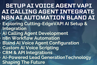 setup ai voice agent vapi ai calling agent integrate n8n ai automation bland ai