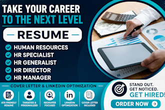 write human resource resume HR manager HR director HR assistant workforce cv