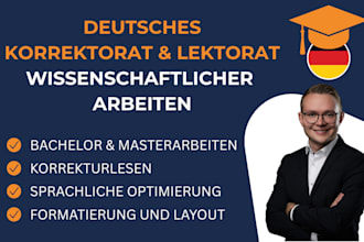 edit, proofread and format your german academic paper, bachelor or master thesis