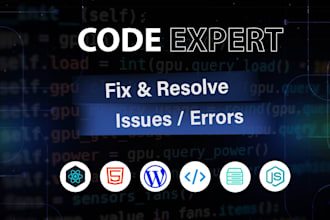 help you fix any wordpress bug,error issues or problem