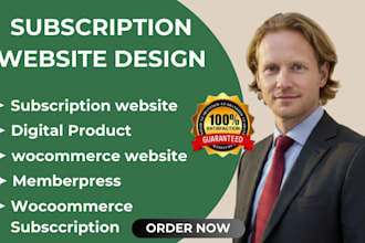 build woocommerce digital product subscription website, woocommerce membership
