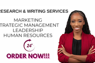 do business marketing, strategic management, leadership and human resource plans