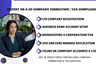 formulate UK ltd, eu company, UK vat, cic, utr and eori number for non resident