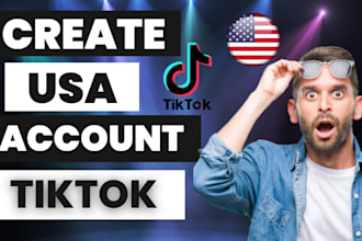 create usa tiktok account UK tiktok account for tik tok shop