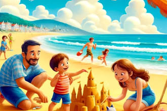 design children book illustration and children book cover