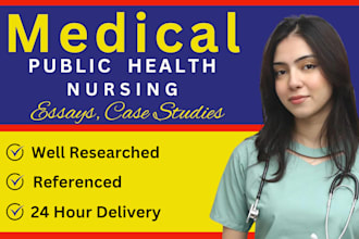 content in medical, psychology, nursing, healthcare and public health articles