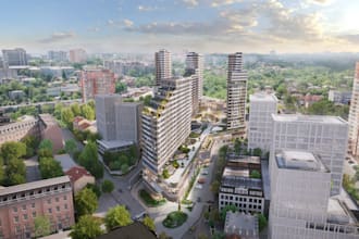 build large residential complex,event map, environment, landscape, cgi rendering