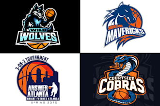 do basketball volleyball team jersey sports club logo design