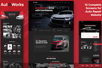 develop mechanic website, car repair website, auto repair, car wash website