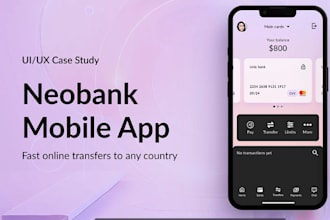develop a custom neobank app payment app loan app money transfer app fintech app